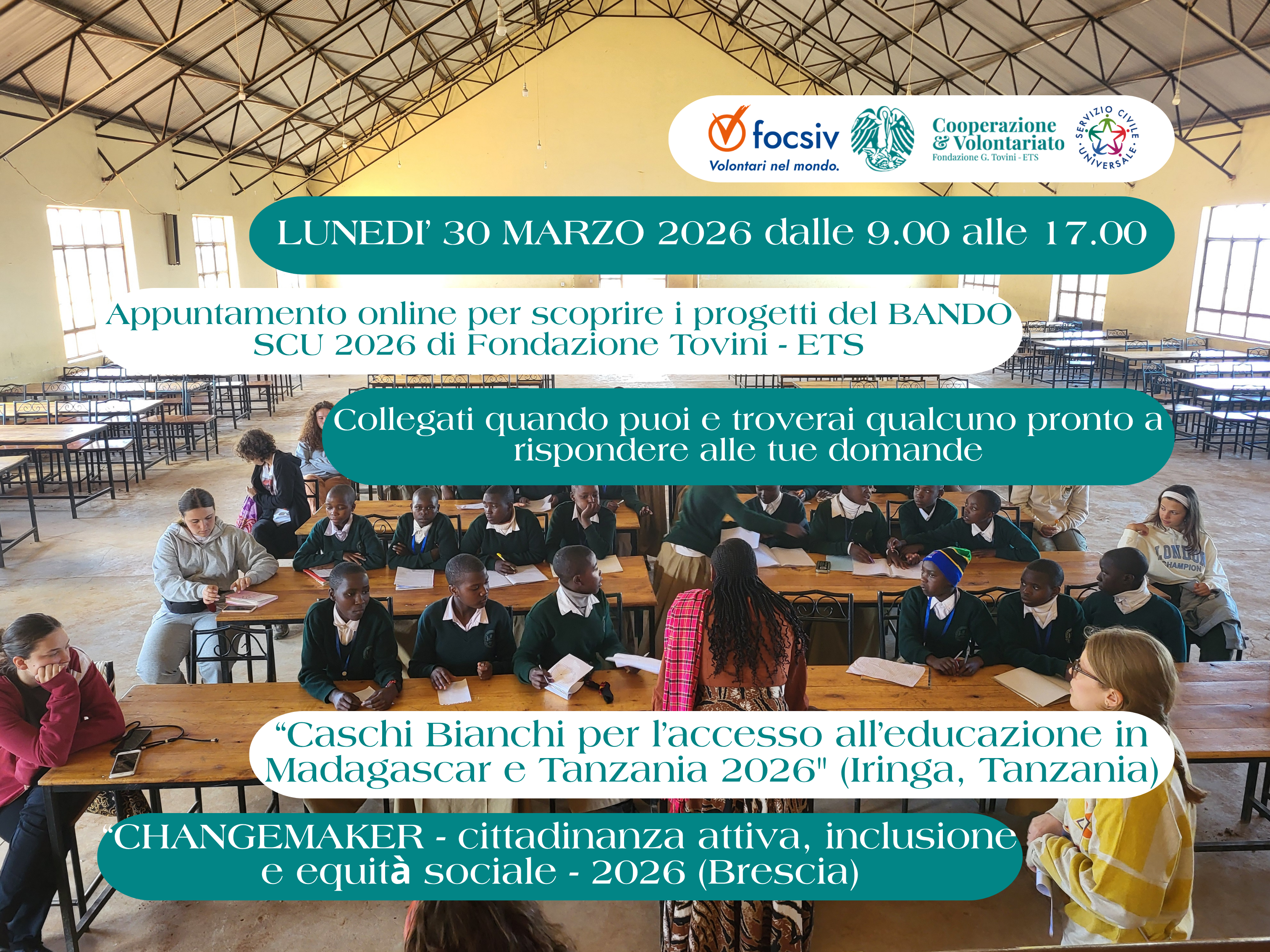 BANDO SCU 2026 - OPENDAY ONLINE 30.03.2026