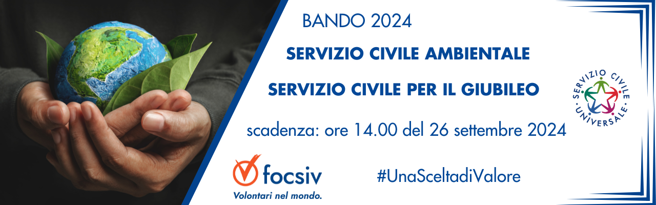 SERVIZIO CIVILE AMBIENTALE: pubblicato il bando, scadenza 26/09/2024